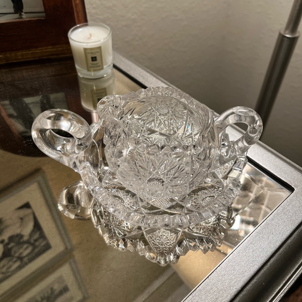 Crystal Dish & Cup